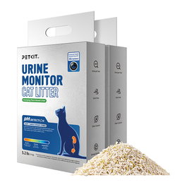 Petkit Urine Monitor - Arena Aglomerante con Fibra de Trigo para Gatos, 2.4 kg, Multicolor, 4 Bolsas