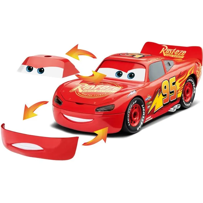 Revell REV4009803065625 Kit de Construcción Coche Radiador Springs Rayo McQueen con Luces y Sonidos, Juguete para Niños +4 años
