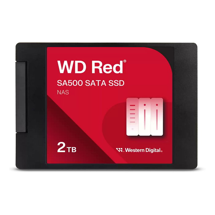 Western Digital WDS200T2R0A-68CKB0 Red SA500 SSD NAS 2TB 2.5" SATA, 560 MB/s lectura, 3D NAND