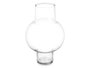 Giftdecor Jarrón de cristal Cloud, diseño transparente, dimensiones 25x39 cm