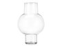 Giftdecor Jarrón de cristal Cloud, diseño transparente, dimensiones 25x39 cm