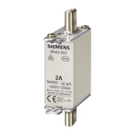 Siemens 3NA3822 Fusible de Seguridad NH000 63A