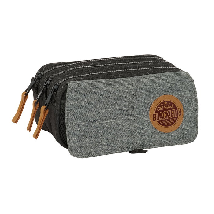 Portatodo BlackFit8 Old school Negro Gris 21,5 x 10 x 8 cm Portatodo BlackFit8 Old school Negro Gris 21,5 x 10 x 8 cm