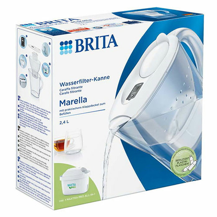 Brita Marella blanca jarra filtradora de agua con 1 cartucho MAXTRA PRO
