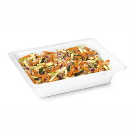 Vollrath Pujadas Cub Melamina Slim 1/2 - Caja para menaje, 6.5 cm de alto