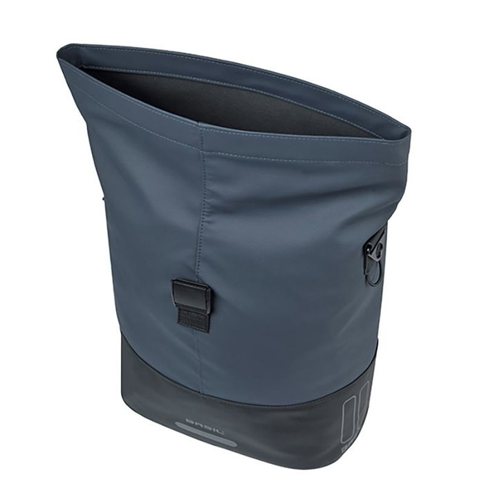 Basil Cove Bolsa de bicicleta de PET reciclado y cuero vegano, 14-16L, impermeable Basil Cove Bolsa de bicicleta de PET reciclado y cuero vegano, 14-16L, impermeable