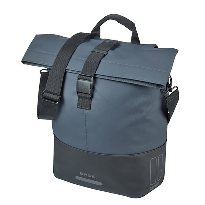 Basil Cove Bolsa de bicicleta de PET reciclado y cuero vegano, 14-16L, impermeable Basil Cove Bolsa de bicicleta de PET reciclado y cuero vegano, 14-16L, impermeable