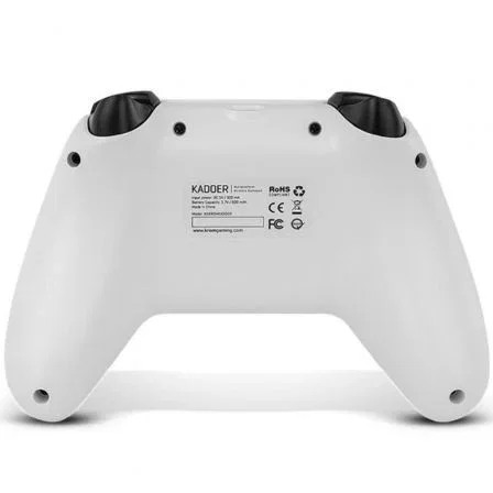 Krom NXKROMKADOERWH Gamepad Inalámbrico Bluetooth 5.0 Blanco Compatible con PC, Switch, Android, iOS
