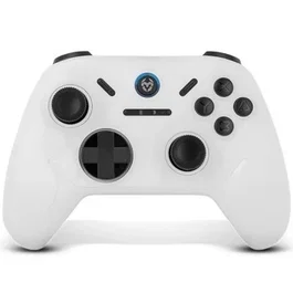 Krom NXKROMKADOERWH Gamepad Inalámbrico Bluetooth 5.0 Blanco Compatible con PC, Switch, Android, iOS