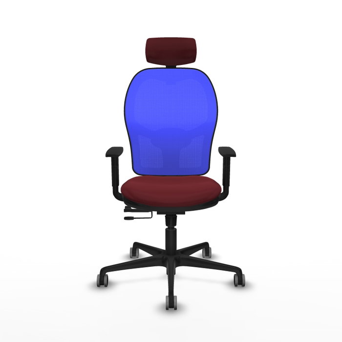 PIQUERAS Y CRESPO Silla de oficina Jorquera Granate y Azul