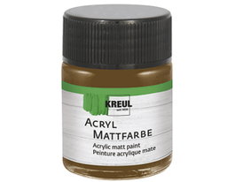 Kreul Pintura acrílica mate marrón oscuro 50ml