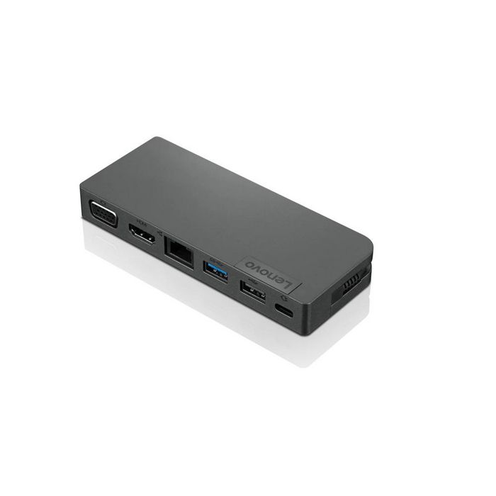 Lenovo Hub USB-C Travel 13W, 5V/3A Puerto USB-C Gris Hierro