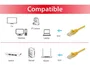 Equip 625463 Cable de Red Ethernet Cat6 U/UTP 0.25 Metros, Conectores RJ-45 Macho, Color Amarillo, 10 Gbit/s
