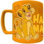 PYRAMID Taza funda de peluche El Rey Leon Disney 440ml Cerámica Nylon Microondas Lavavajillas