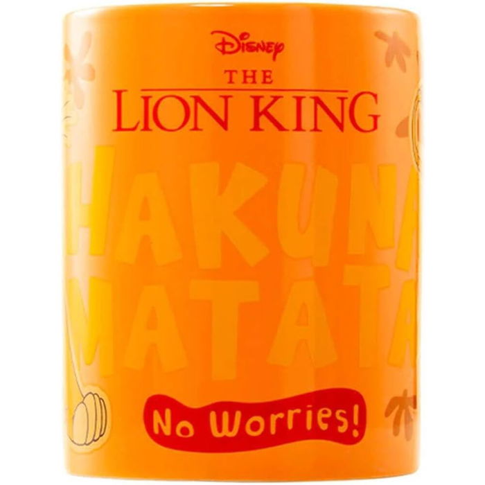 PYRAMID Taza funda de peluche El Rey Leon Disney 440ml Cerámica Nylon Microondas Lavavajillas