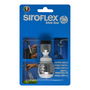 Siroflex Blue Line - Atomizador para Grifo de Doble Función, Cromado-Blanco, 360° Orientable, Chorro y Ducha, Ahorro de Agua