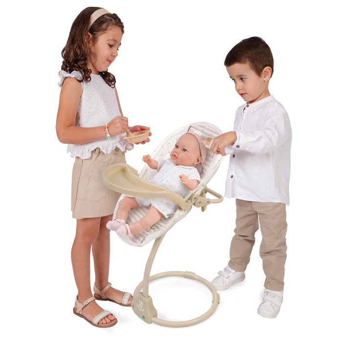 Decuevas Trona Columpio 3 en 1 Verona para muñecas de hasta 50 cm