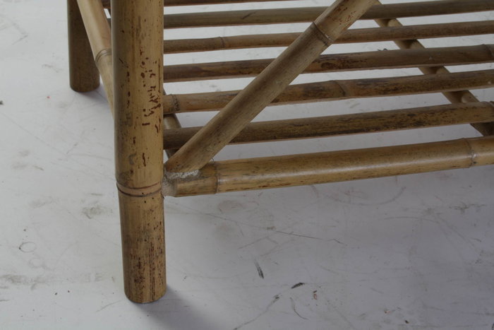 DKD Home Decor Descalzadora Bambú Algodón Natural