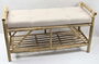 DKD Home Decor Descalzadora Bambú Algodón Natural