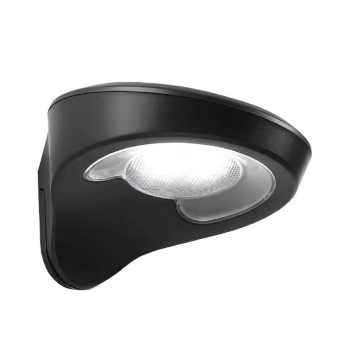 Edm Aplique solar negro de 2W con sensor y 200lm Edm Aplique solar negro de 2W con sensor y 200lm