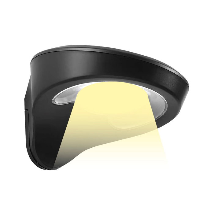 Edm Aplique solar negro de 2W con sensor y 200lm Edm Aplique solar negro de 2W con sensor y 200lm
