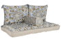 DKD Home Decor Sillon Azul Beige 150 x 76 x 20 cm Set de 4