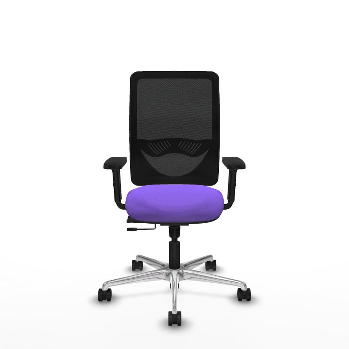 PIQUERAS Y CRESPO Silla de oficina Zulema Lila/Negro con Mecanismo Sincro/Traslack