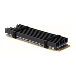 Axagon CLR-M2L6 Disipador Pasivo M.2-SSD Negro, 2280, 6 mm de Altura