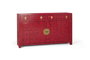 Aparador Japonés GINER Y COLOMER Rojo Madera de Mango y MDF 90x150x40 cm