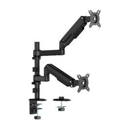 Aisens Soporte de Mesa ECO DT32TSR-453 para 2 Monitores 17-32 Pulgadas, Negro