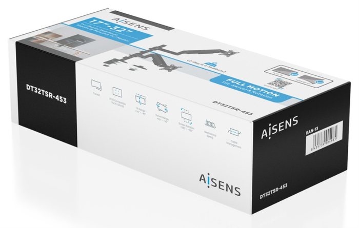 Aisens Soporte de Mesa DT32TSR-453 para 2 Monitores de 17-32 pulgadas Aisens Soporte de Mesa DT32TSR-453 para 2 Monitores de 17-32 pulgadas