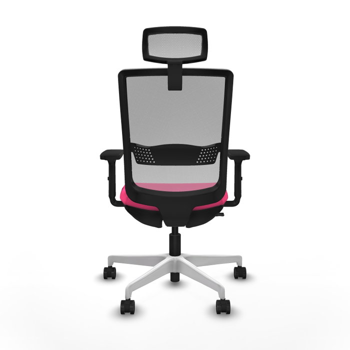 PIQUERAS Y CRESPO Silla de oficina Haches Rosa y Gris PIQUERAS Y CRESPO Silla de oficina Haches Rosa y Gris