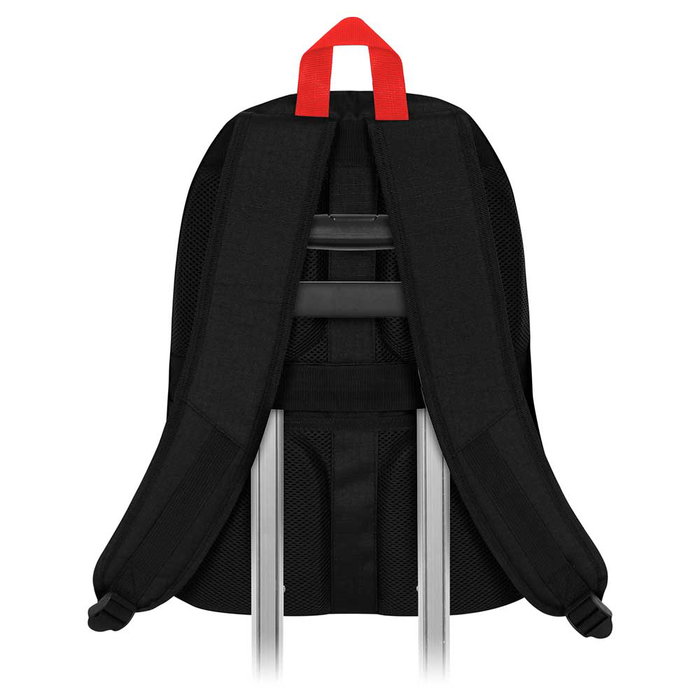 Naruto Mochila HS PLUS Negra Resistente y Repelente a Líquidos con Compartimento para Dispositivos y Espalda Transpirable 23L
