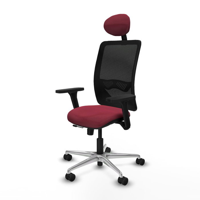 PIQUERAS Y CRESPO Silla de oficina Zulema con mecanismo Sincro/Traslack, Granate y Negro PIQUERAS Y CRESPO Silla de oficina Zulema con mecanismo Sincro/Traslack, Granate y Negro