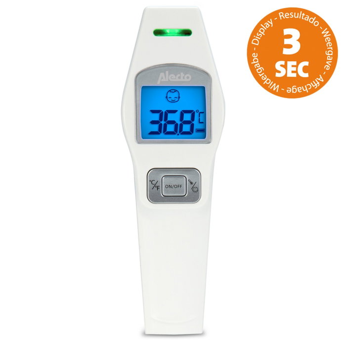 Alecto Termómetro Infrarrojo de Frente BC-37 Blanco