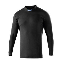 Sparco B-rookie Camiseta Manga Larga Hombre Cuello Perkins 100% Algodón Negra Talla XXL