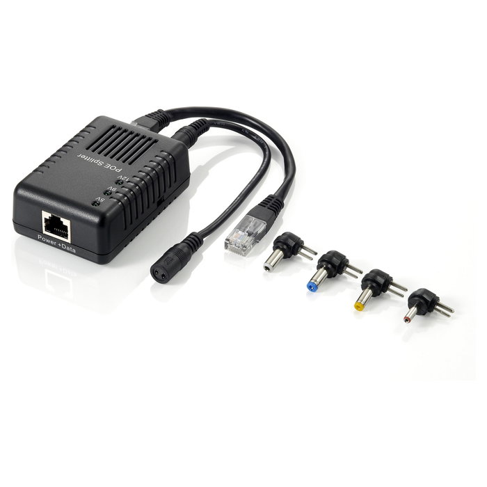 LevelOne Splitter PoE (POS-1002) 1x RJ-45 a DC 5-12V, IEEE 802.3af, 10/100Base-TX, Negro, Para Fuente de Alimentación Externa LevelOne Splitter PoE (POS-1002) 1x RJ-45 a DC 5-12V, IEEE 802.3af, 10/100Base-TX, Negro, Para Fuente de Alimentación Externa