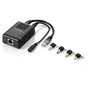 LevelOne Splitter PoE (POS-1002) 1x RJ-45 a DC 5-12V, IEEE 802.3af, 10/100Base-TX, Negro, Para Fuente de Alimentación Externa