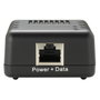 LevelOne Splitter PoE (POS-1002) 1x RJ-45 a DC 5-12V, IEEE 802.3af, 10/100Base-TX, Negro, Para Fuente de Alimentación Externa
