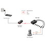 LevelOne Splitter PoE (POS-1002) 1x RJ-45 a DC 5-12V, IEEE 802.3af, 10/100Base-TX, Negro, Para Fuente de Alimentación Externa