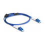 DeLOCK Cable de fibra óptica con cobertura metálica LC Duplex a LC Duplex monomodo OS2 1 m