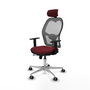 PIQUERAS Y CRESPO Silla de oficina Jorquera Sincro/Traslack Granate y Gris