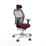 PIQUERAS Y CRESPO Silla de oficina Jorquera Sincro/Traslack Granate y Gris