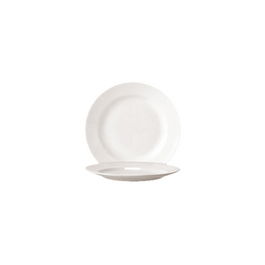 STEELITE HARMONY Plato para Postre, 20 cm de Diámetro, Vajilla Clásica con Líneas Sinuosas, Colección Harmony - Platos Llanos (Set de 24)