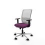 PIQUERAS Y CRESPO Silla de oficina Haches con mecanismo Sincro/Traslack Morado y Blanco