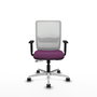 PIQUERAS Y CRESPO Silla de oficina Haches con mecanismo Sincro/Traslack Morado y Blanco