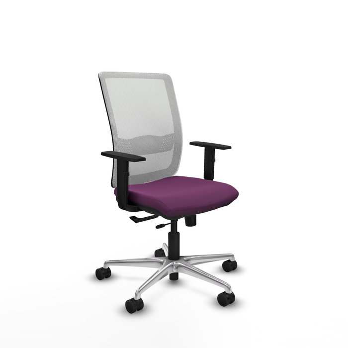 PIQUERAS Y CRESPO Silla de oficina Haches con mecanismo Sincro/Traslack Morado y Blanco PIQUERAS Y CRESPO Silla de oficina Haches con mecanismo Sincro/Traslack Morado y Blanco