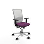 PIQUERAS Y CRESPO Silla de oficina Haches con mecanismo Sincro/Traslack Morado y Blanco