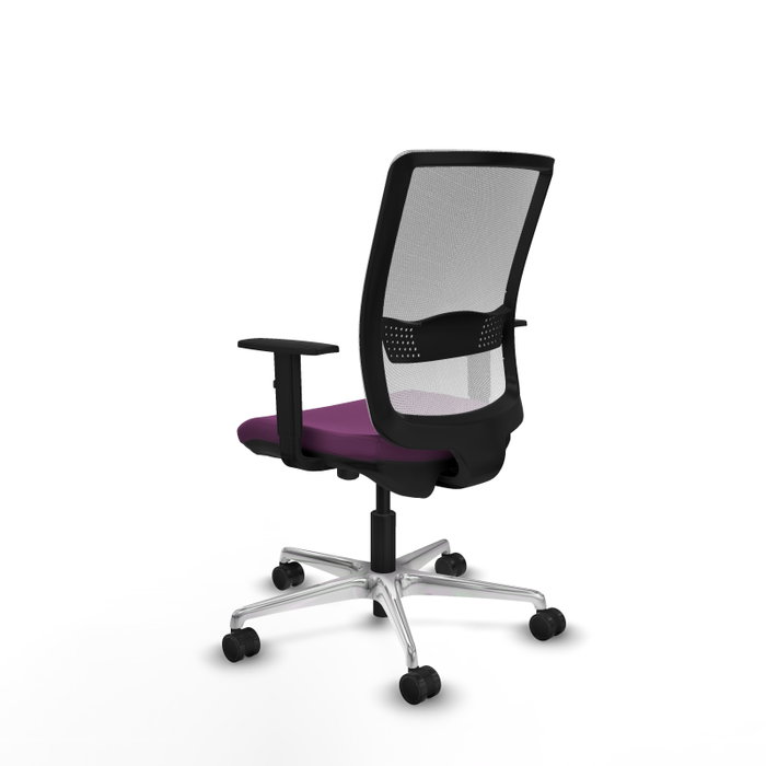 PIQUERAS Y CRESPO Silla de oficina Haches con mecanismo Sincro/Traslack Morado y Blanco PIQUERAS Y CRESPO Silla de oficina Haches con mecanismo Sincro/Traslack Morado y Blanco
