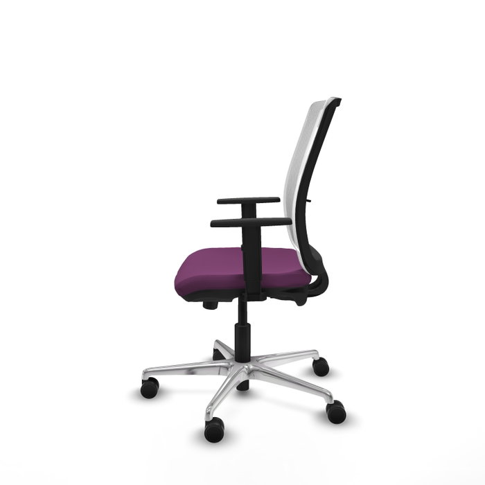 PIQUERAS Y CRESPO Silla de oficina Haches con mecanismo Sincro/Traslack Morado y Blanco PIQUERAS Y CRESPO Silla de oficina Haches con mecanismo Sincro/Traslack Morado y Blanco